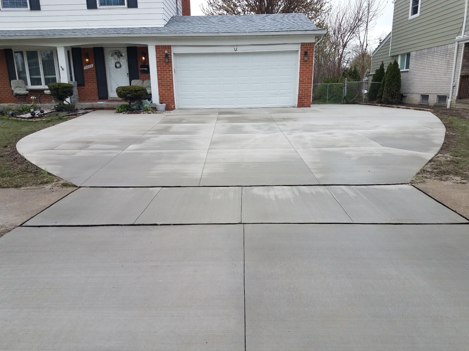 stamped concrete installation